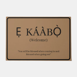 Willkommen | Ekaabo Yoruba Door Mat Fußmatte