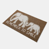 Willkommen Elefant Doormat, lieblich Elefant Doorm Fußmatte (Schrägansicht)