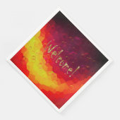 Willkommen, elegant! serviette (Ecke)