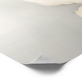 Willkommen! Elegantes White Rose 23 Tabelle Seatin Poster (Ecke)