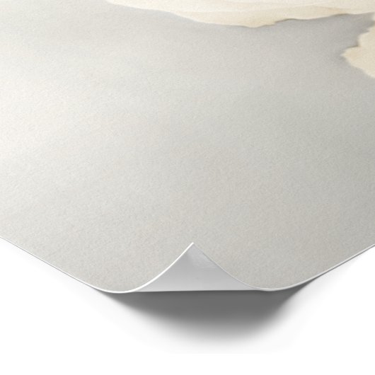 Willkommen! Elegantes White Rose 23 Tabelle Seatin Poster (Ecke)