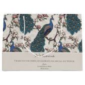 Willkommen Elfenbeinflorale Friedenstruppen Große Geschenktüte (Vorderseite)