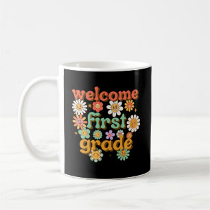 WILLKOMMEN ERSTE KLASSE ERSTER SCHULTAG KAFFEETASSE