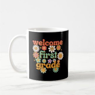WILLKOMMEN ERSTE KLASSE ERSTER SCHULTAG KAFFEETASSE