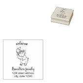 Willkommen Erstellen Sie Ihre eigene Rücksendeadre Gummistempel (Stempel)