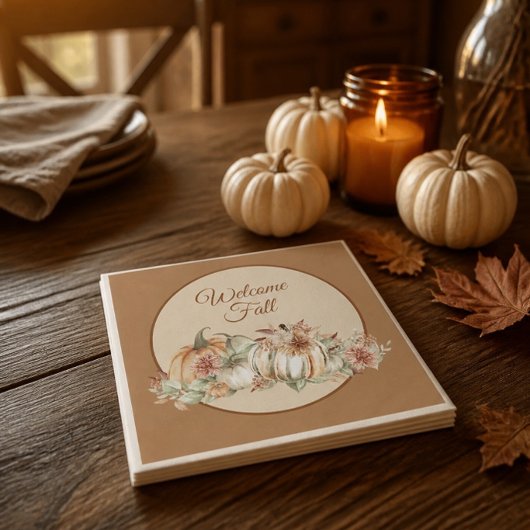 Willkommen Fall Hübsch Paper Napkins Serviette
