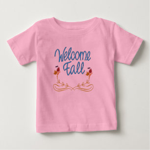 Willkommen Fall Pink Baby T-shirt