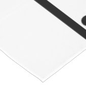 Willkommen Familie Freunde Black Polka Dots Tischdecke (Schrägansicht)