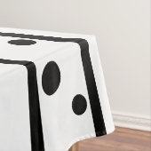 Willkommen Familie Freunde Black Polka Dots Tischdecke (Beispiel)