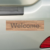 Willkommen Farbe Holz Kunst Autoaufkleber (Auf Auto)