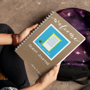 Willkommen Ferienhaus Gästebuch Journal Notizblock