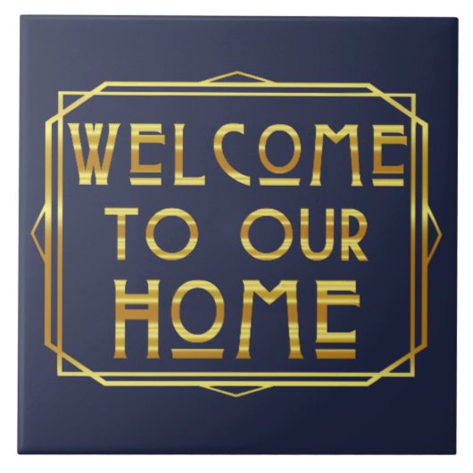 Willkommen Fliese (Vorderseite)