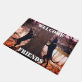 Willkommen Freunde Coon Hounds Treeing Mat Fußmatte (Schrägansicht)