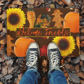 Willkommen Freunde Herbst Herbst Saison Doormat Fußmatte