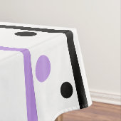 Willkommen Freunde Lila Polka Dots Tischdecke (Beispiel)