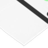 Willkommen Freunde Pink Green Polka Dots Tischdecke (Schrägansicht)