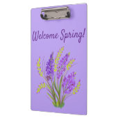 Willkommen Frühling! Klemmbrett (Links)