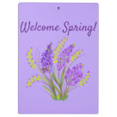 Willkommen Frühling! Klemmbrett (Rückseite)