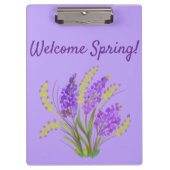 Willkommen Frühling! Klemmbrett (Vorderseite)