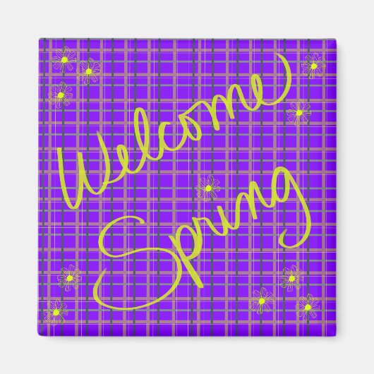 Willkommen Frühling Magnet (Vorne)