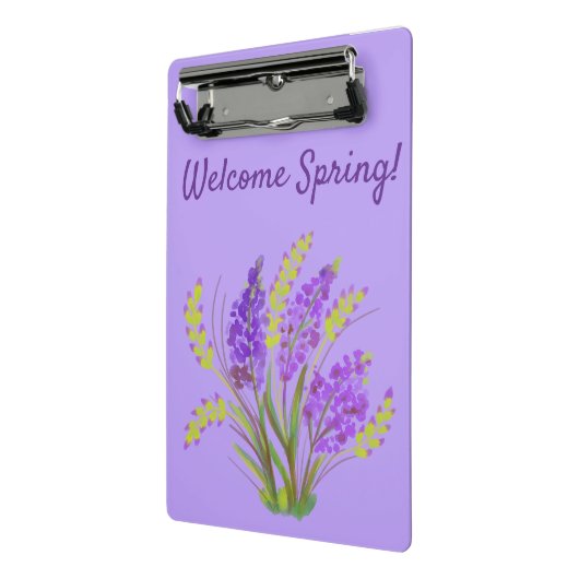Willkommen Frühling! Mini Klemmbrett (Gewinkelt2)