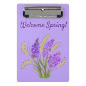 Willkommen Frühling! Mini Klemmbrett (Vorderseite)