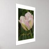 Willkommen Frühling! Pink Tulip Foil Text Print Po Foliendrucke (Ablage )