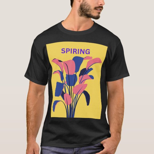 WILLKOMMEN FRÜHLING T-Shirt (Vorderseite)
