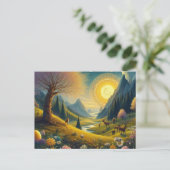 Willkommen Frühlingsmelodie auf der Equinox Postkarte (Stehend Vorderseite)