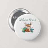 Willkommen Frühlingswild Button (Vorne & Hinten)