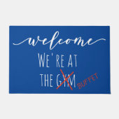 Willkommen Funny Wir sind bei der Buffett Cruise Fußmatte (Vorderseite)