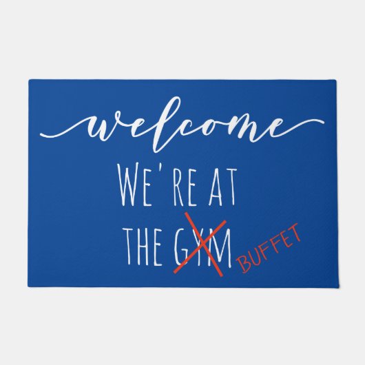 Willkommen Funny Wir sind bei der Buffett Cruise Fußmatte (Vorderseite)