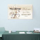 Willkommen Geburtstagsparty Mergo Round Circus Banner (Messeveranstaltung)