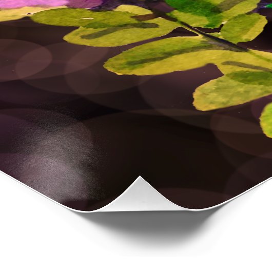 Willkommen! Gemalt mit Aquarellen Poster (Ecke)