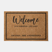 Willkommen gerade Kidding Niedlich Introvert Funny Fußmatte (Vorderseite)