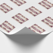 Willkommen geschenkpapier (Ecke)