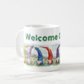 Willkommen Gnom Kaffeetasse (Vorderseite Links)