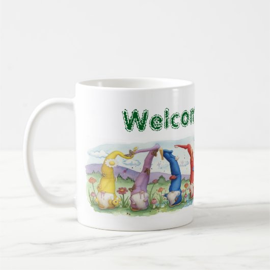 Willkommen Gnom Kaffeetasse (Links)