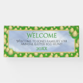 Willkommen - Goldene Ostereier Jagd - Ihr Text Banner (Horizontal)