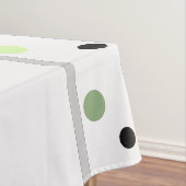 Willkommen Green Black Polka Dots Tischdecke (Beispiel)