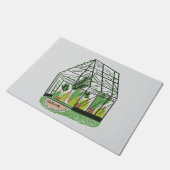 Willkommen Green House Botanical Kaktus Pflanzen K Fußmatte (Schrägansicht)