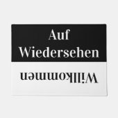Willkommen - Grüße auf Deutsch Fußmatte (Vorderseite)
