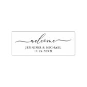 Willkommen Gummistempel (Prägung)