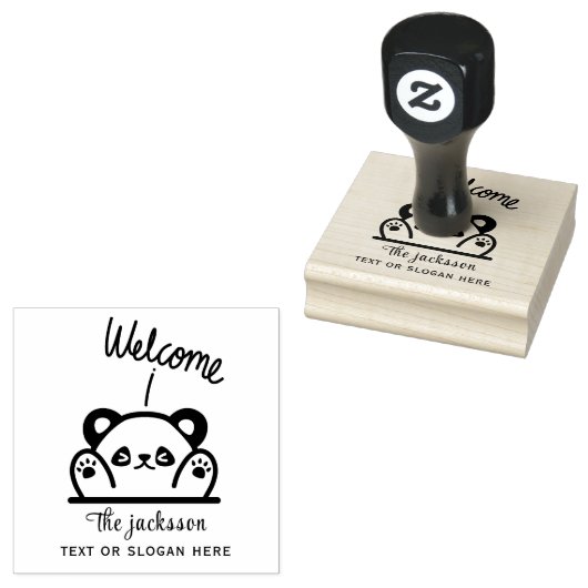 Willkommen Gummistempel (Stempel)