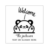 Willkommen Gummistempel (Prägung)