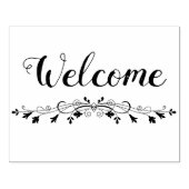 Willkommen Gummistempel (Prägung)