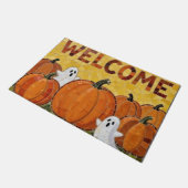 Willkommen Halloween Fußmatte (Schrägansicht)