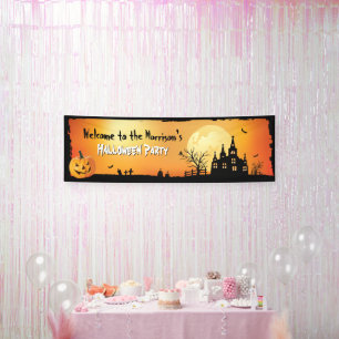 Willkommen Halloween-Party Grusel-Haus Banner