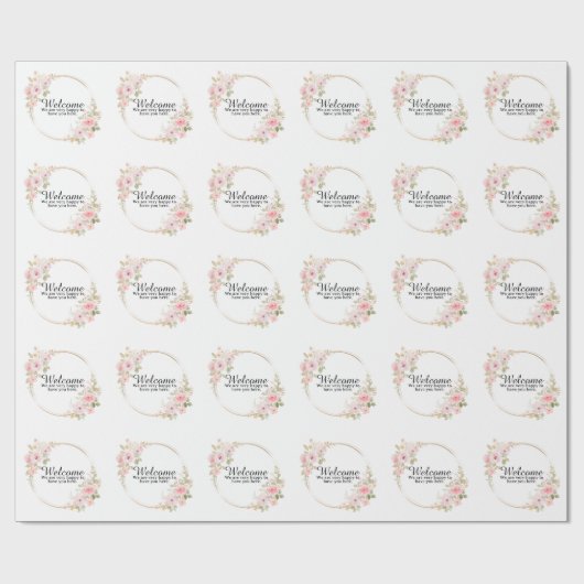 Willkommen Handgemachtes Geschenk Geschenkpapier (Flach)