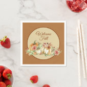 Willkommen Herbst Hübsche Papiertücher Serviette (Beispiel)